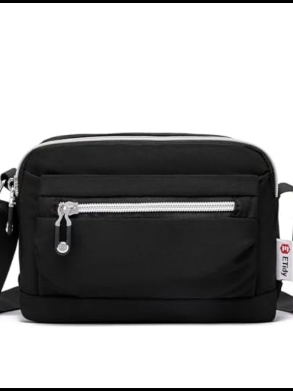 ETidy Small Womens Crossbody Bag Nylon Fiber Lightweight Zippers